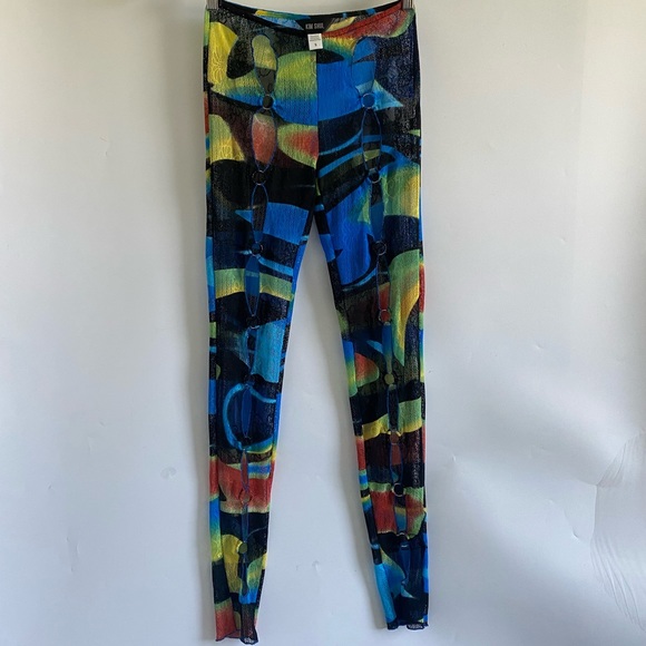 Kim Shui Blue Swirl Print Pants - Picture 4 of 6